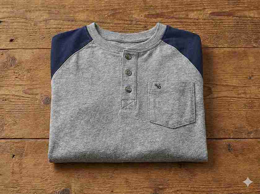 Boys Henley LS T-Shirt